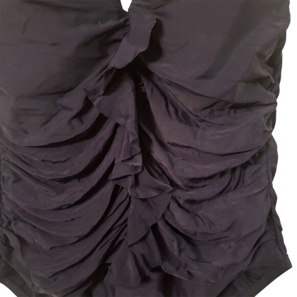 Sun & Sea Women's 12 Navy Blue One-Piece Swimsuit Ruched size 12 - Picture 2 of 9